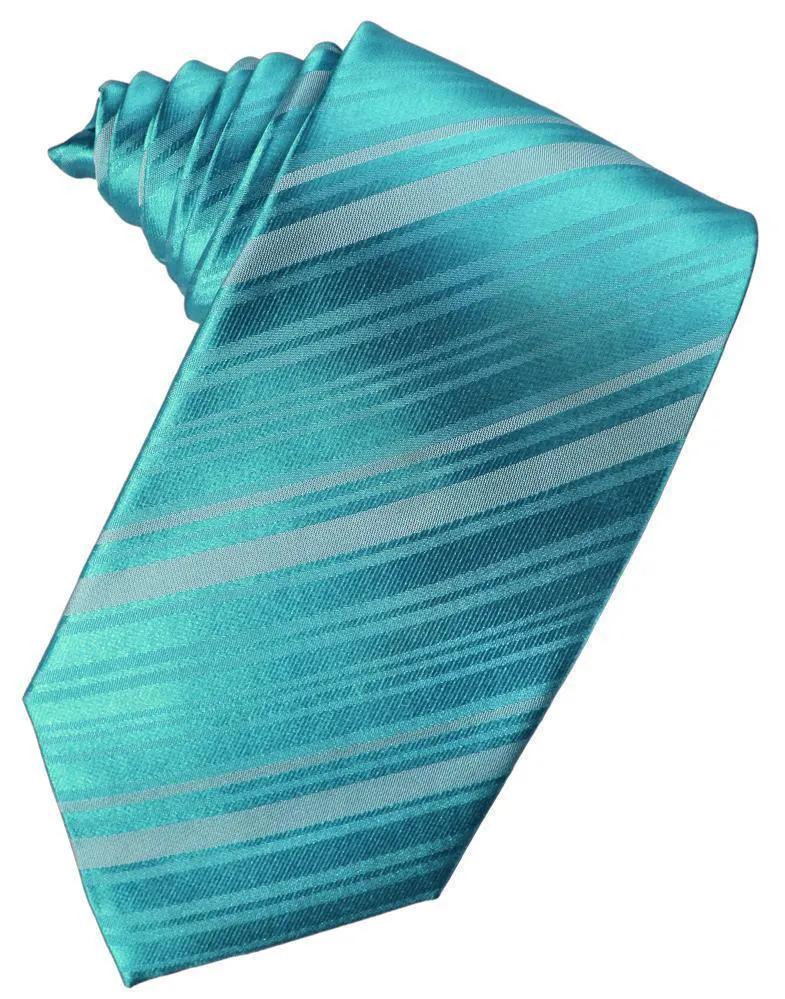 Striped Silk Necktie by Tux-USA