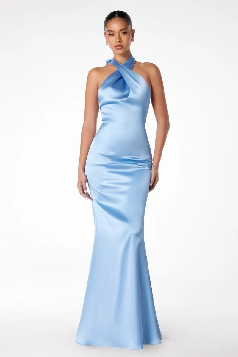 High halter v-neck mermaid dress by Tux-USA