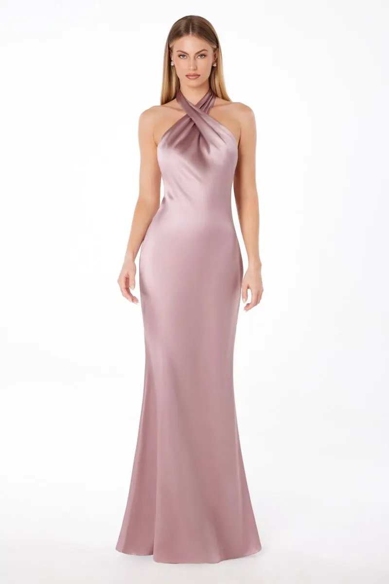 High halter v-neck mermaid dress by Tux-USA