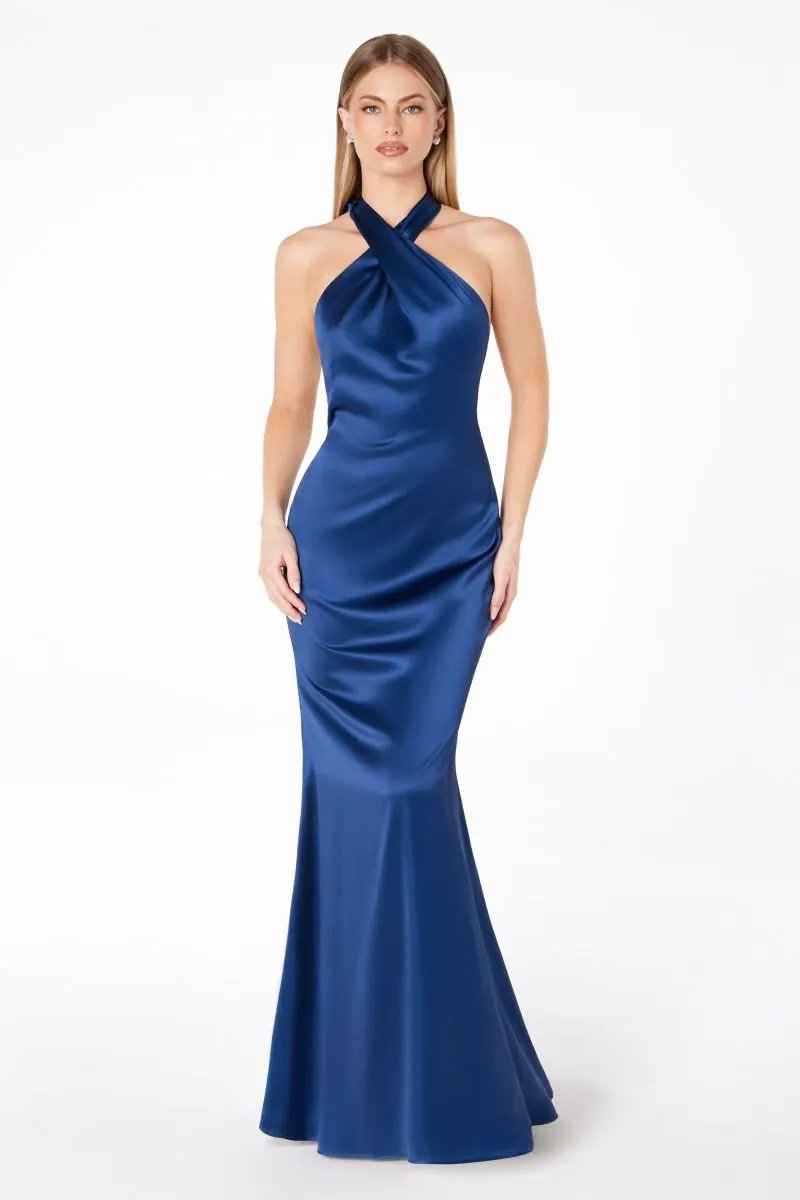 High halter v-neck mermaid dress by Tux-USA