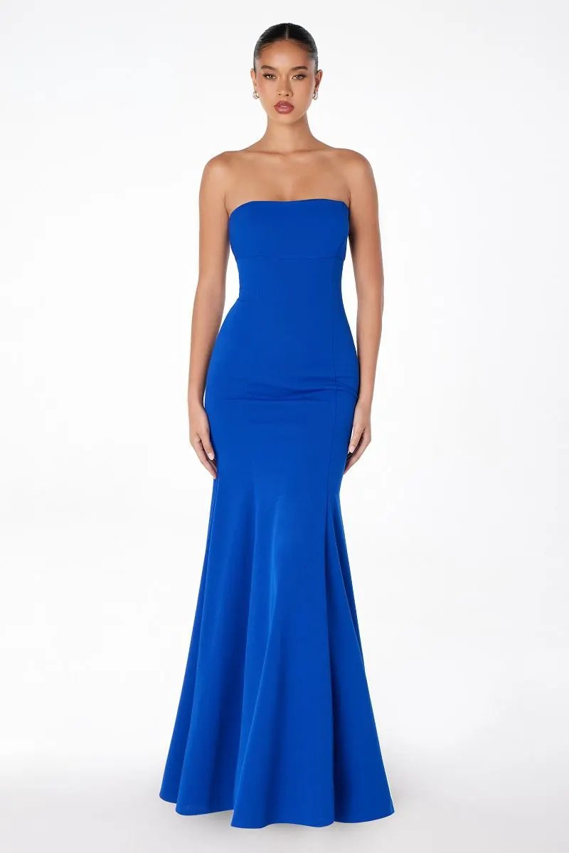 Strapless mermaid dress with corset back by Tux-USA