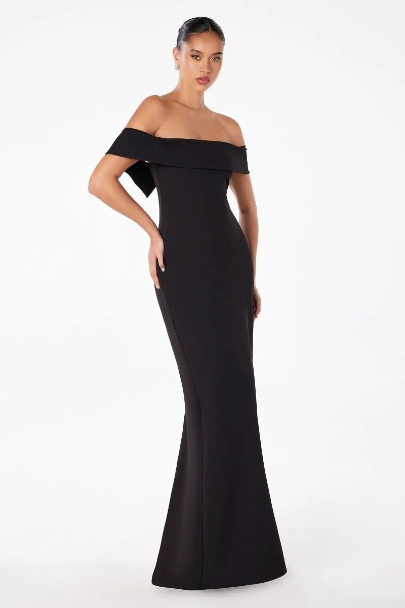 Mermaid Dress Back Zipper Crepe Gown By Tux-USA For Elegant Evening by Tux-USA