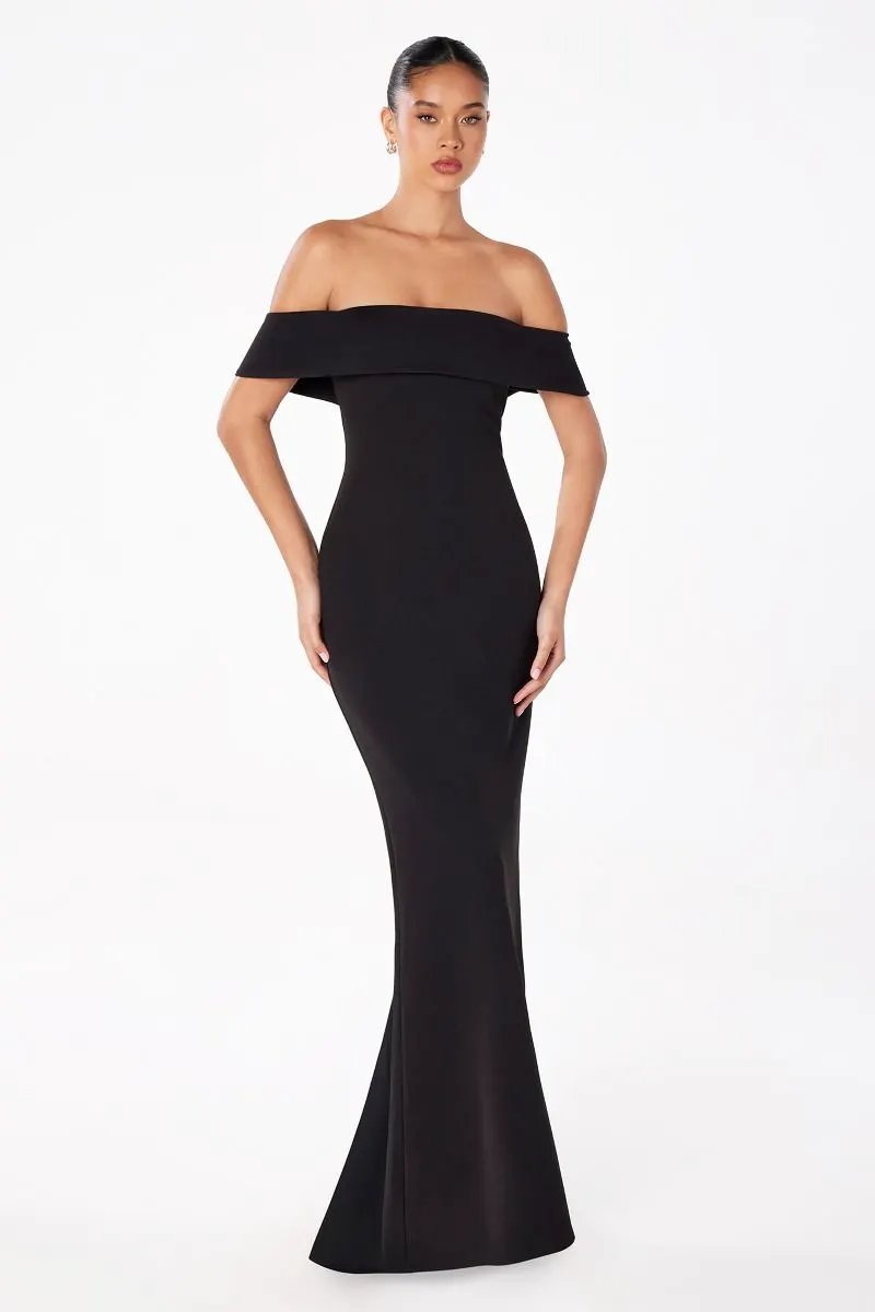 Mermaid Dress Back Zipper Crepe Gown By Tux-USA For Elegant Evening by Tux-USA