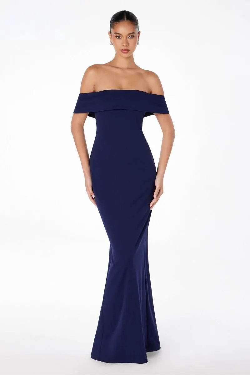 Mermaid Dress Back Zipper Crepe Gown By Tux-USA For Elegant Evening by Tux-USA