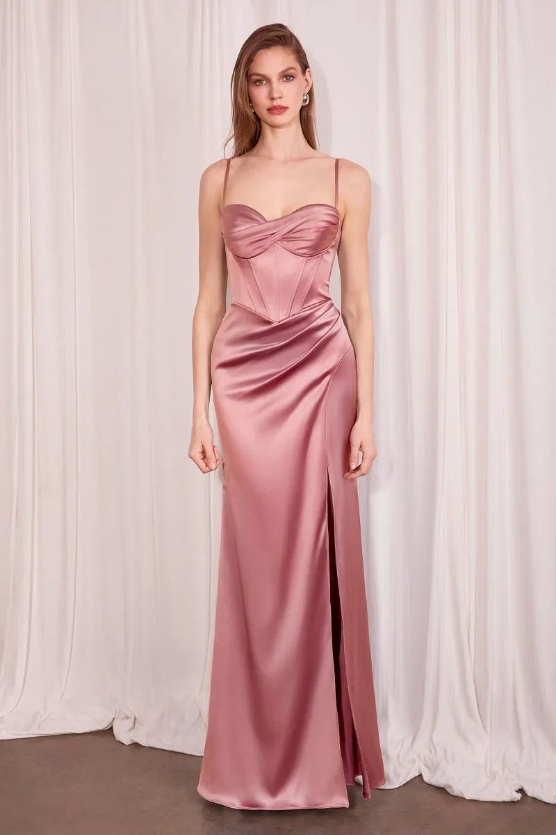 Fitted Dress With A Sweetheart Neckline And Thin Straps by Tux-USA