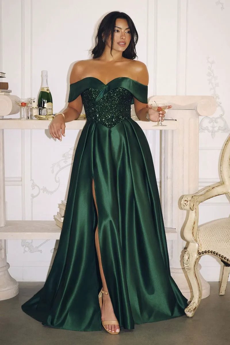 Corset Satin and Leg Slit by Tux-USA