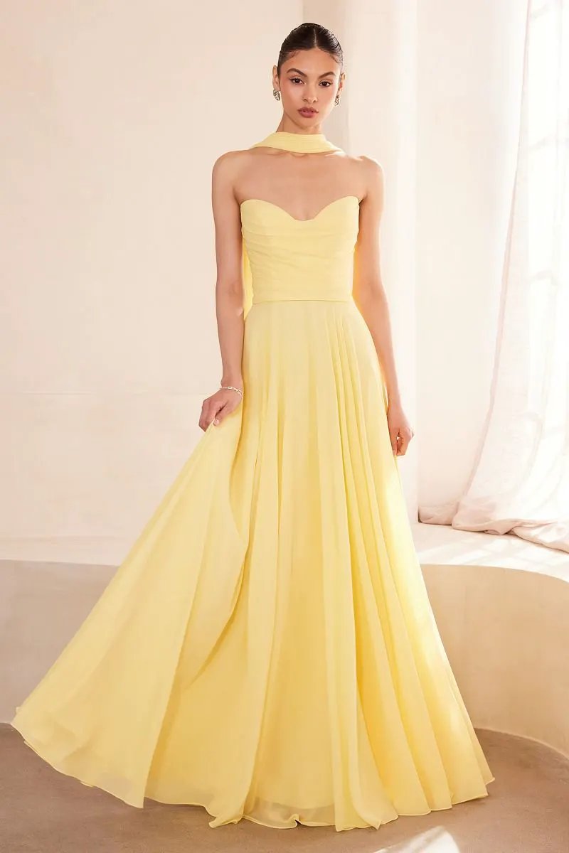Strapless sweetheart neckline A-line dress by Tux-USA