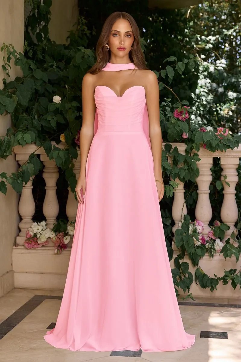 Strapless sweetheart neckline A-line dress by Tux-USA