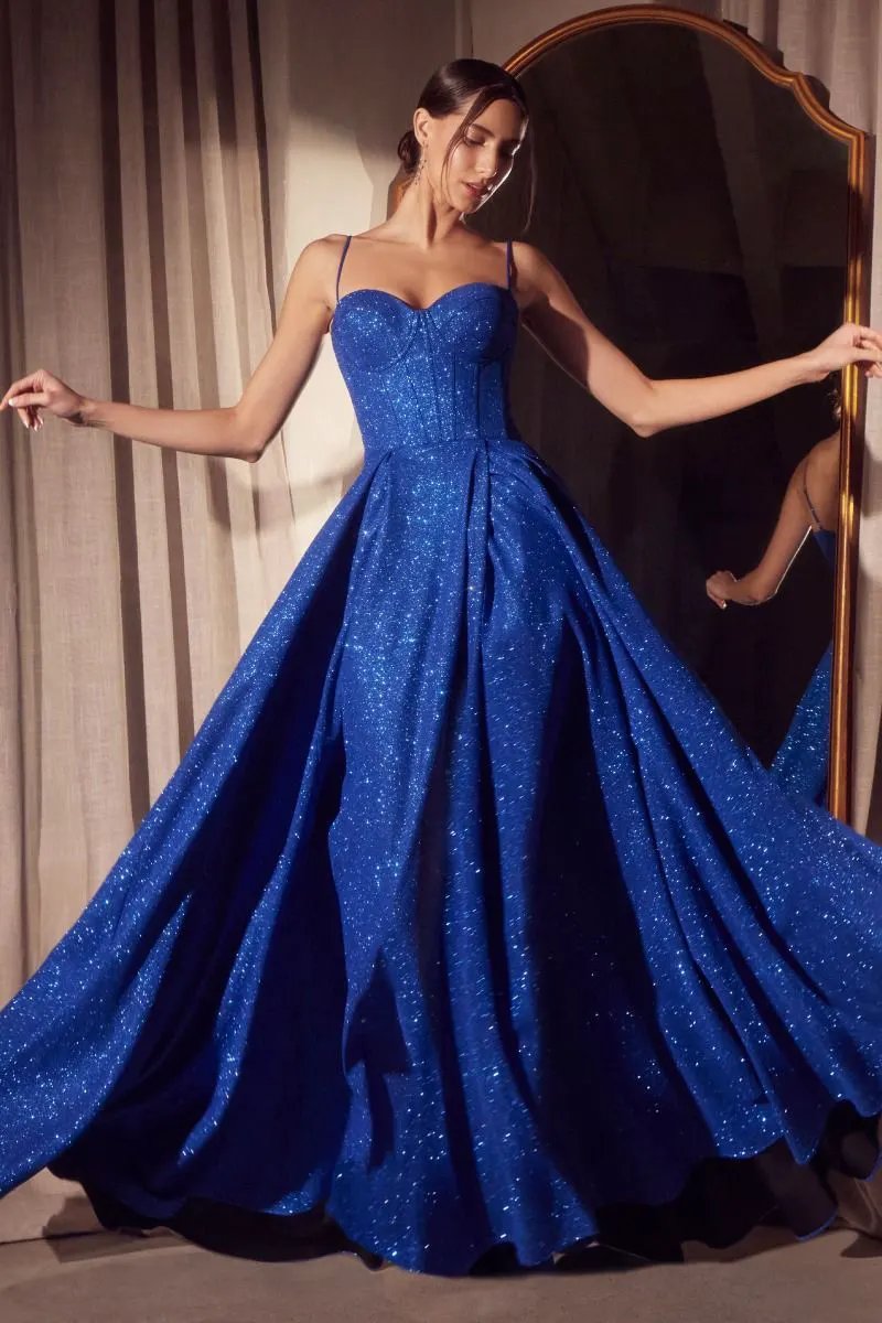 A-Line Dress With Glitter Fabric by Tux-USA