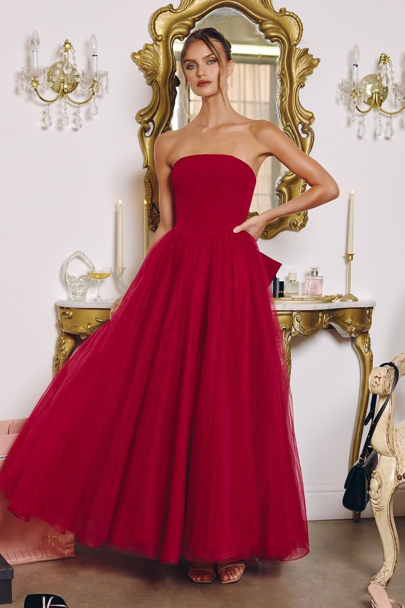 Strapless Gown Wtih Tulle-1
