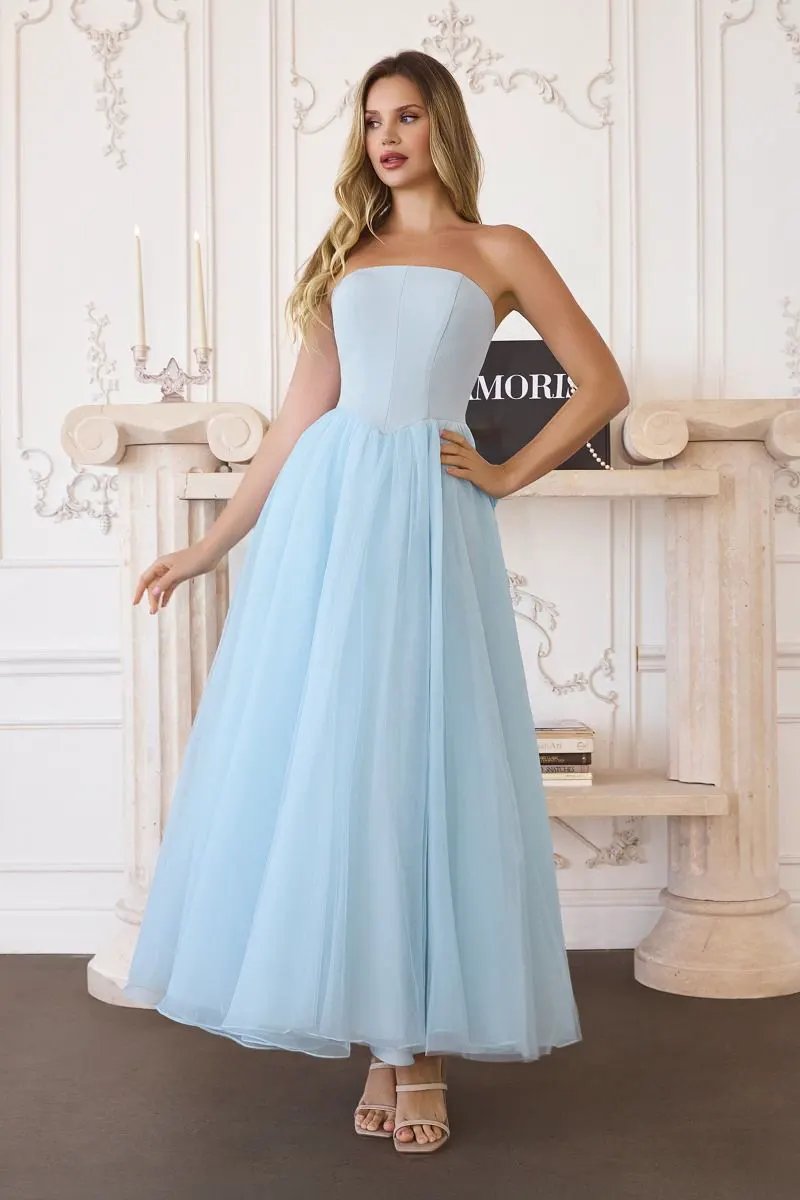 Strapless Gown Wtih Tulle by Tux-USA
