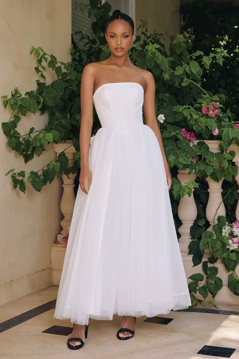 Strapless Bridal Ball Gown Wtih Tulle by Tux-USA
