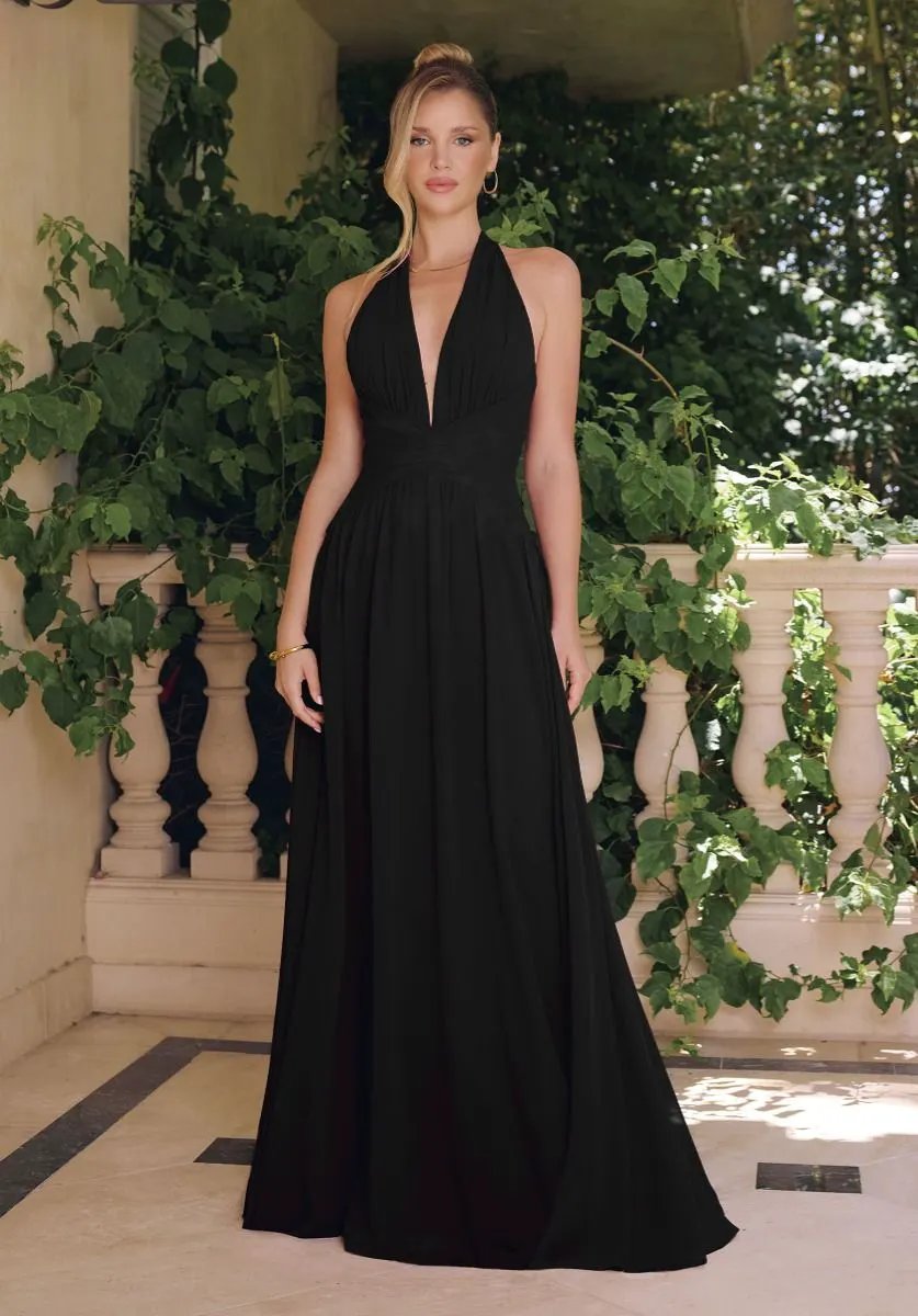 Satin A-Line Dress by Tux-USA