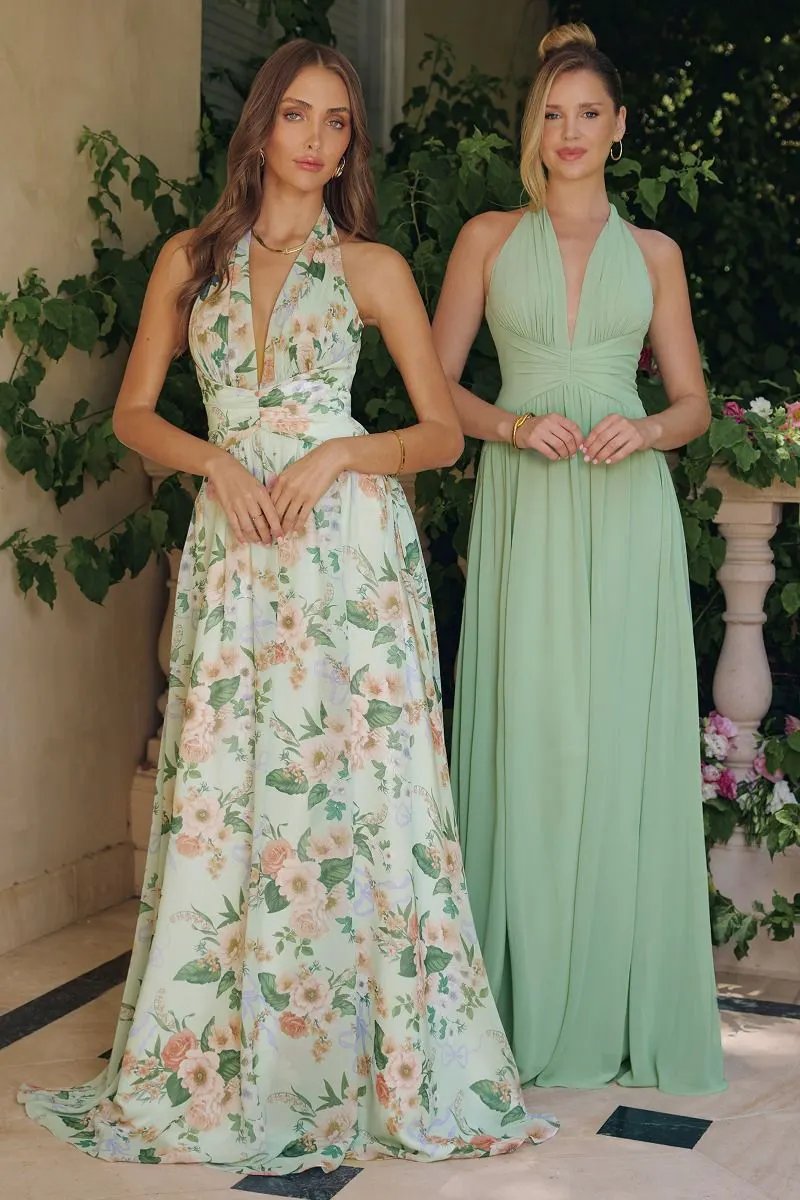 A-Line Floral Printed by Tux-USA