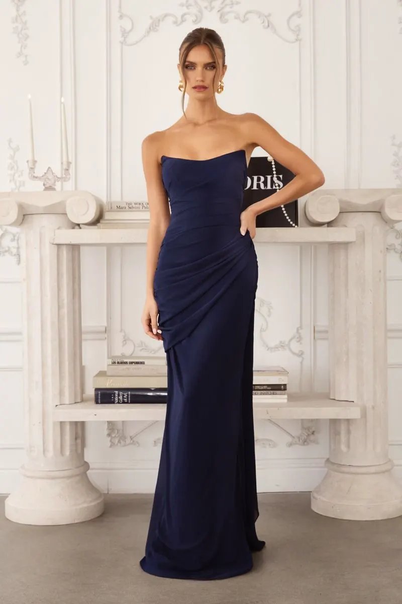 Strapless Neoprene Fitted Gown by Tux-USA
