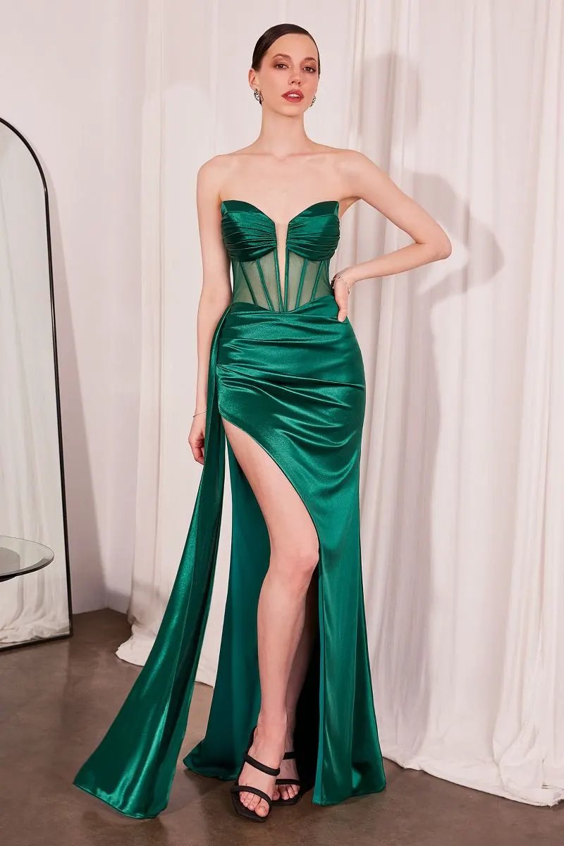 Strapless Fitted Dress by Tux-USA