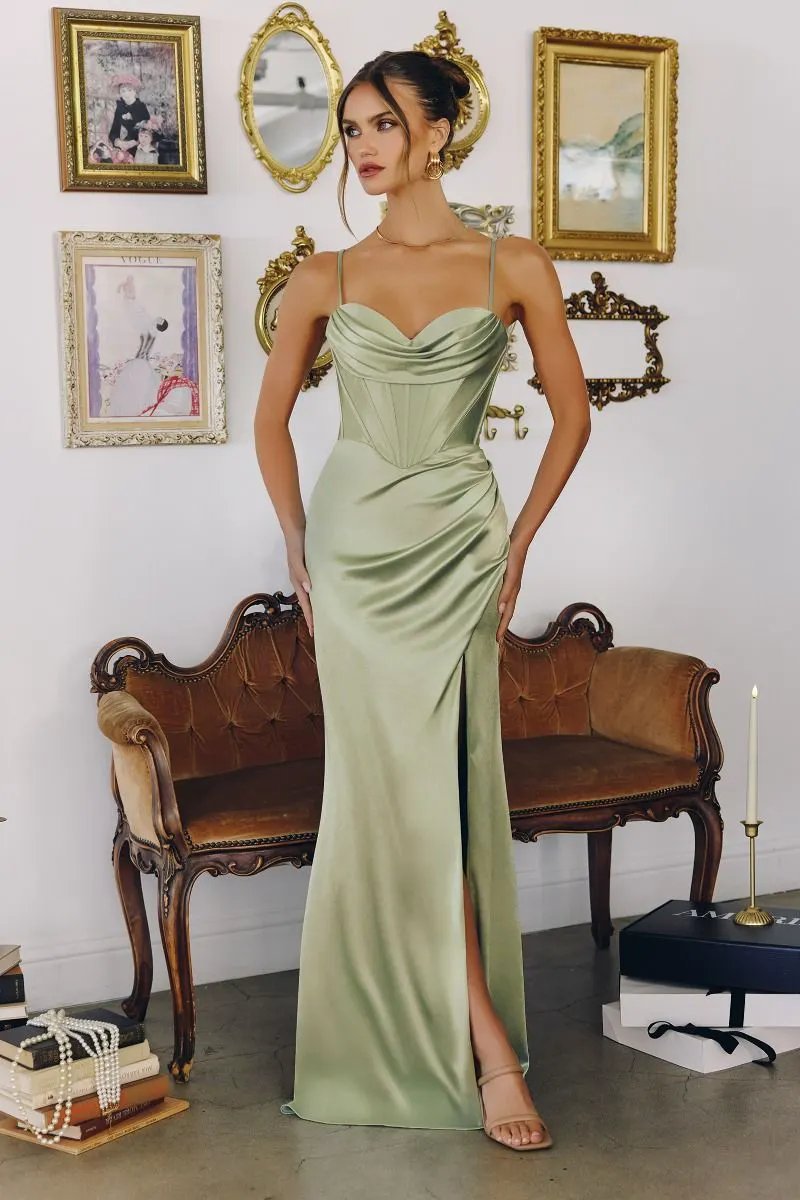 Tight Dress Satin With Sweetheart Neckline 2 by Partner Label
