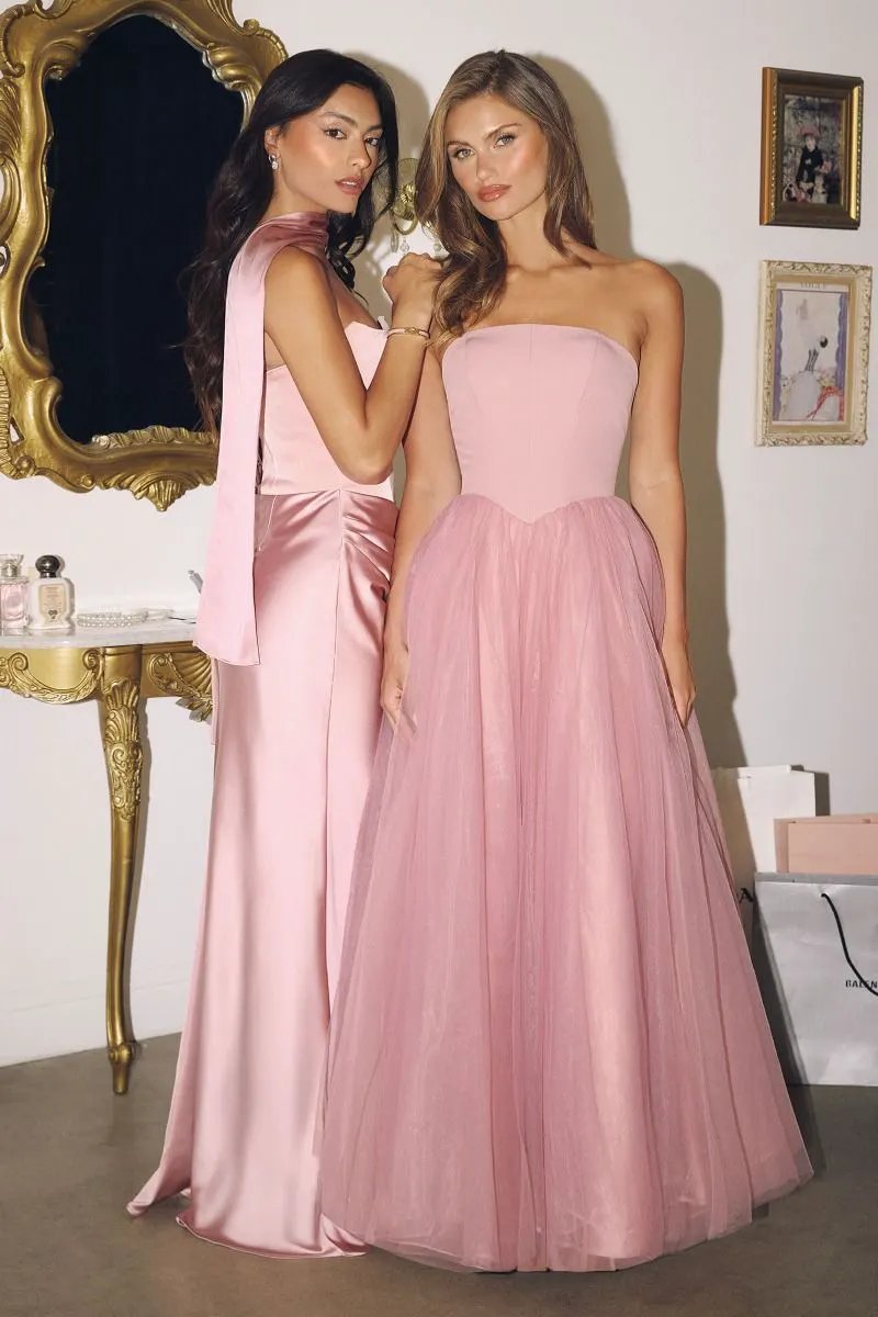 Strapless Gown Wtih Tulle by Tux-USA