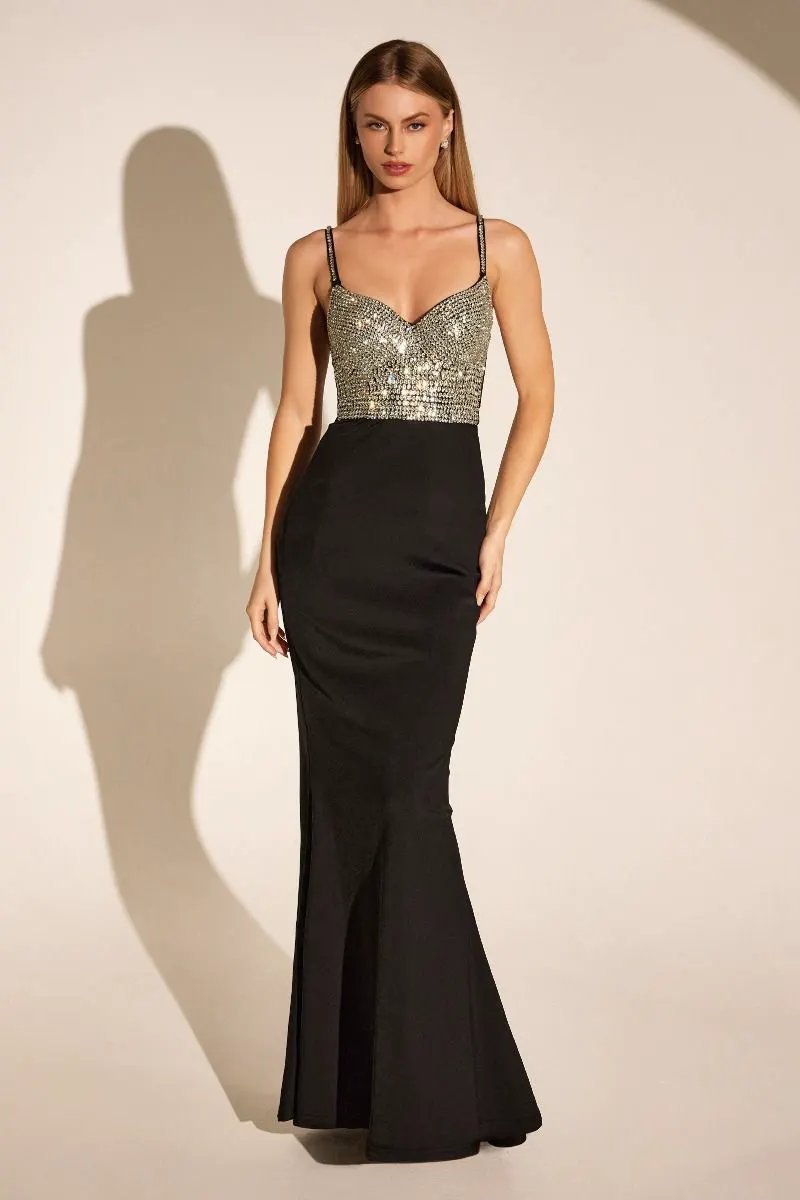 Fitted Dress With A Sweetheart Neckline, Spaghetti Straps And A Fully Beaded Bodice by Tux-USA
