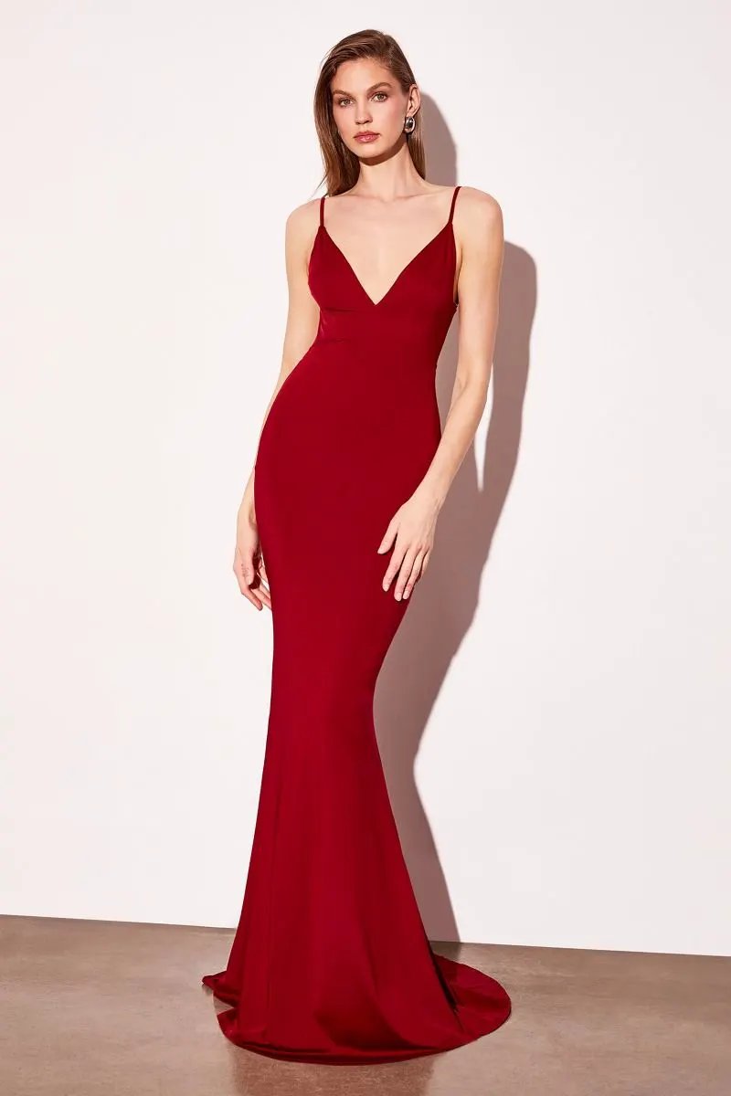 Mermaid Dress With Spaghetti Straps by Tux-USA