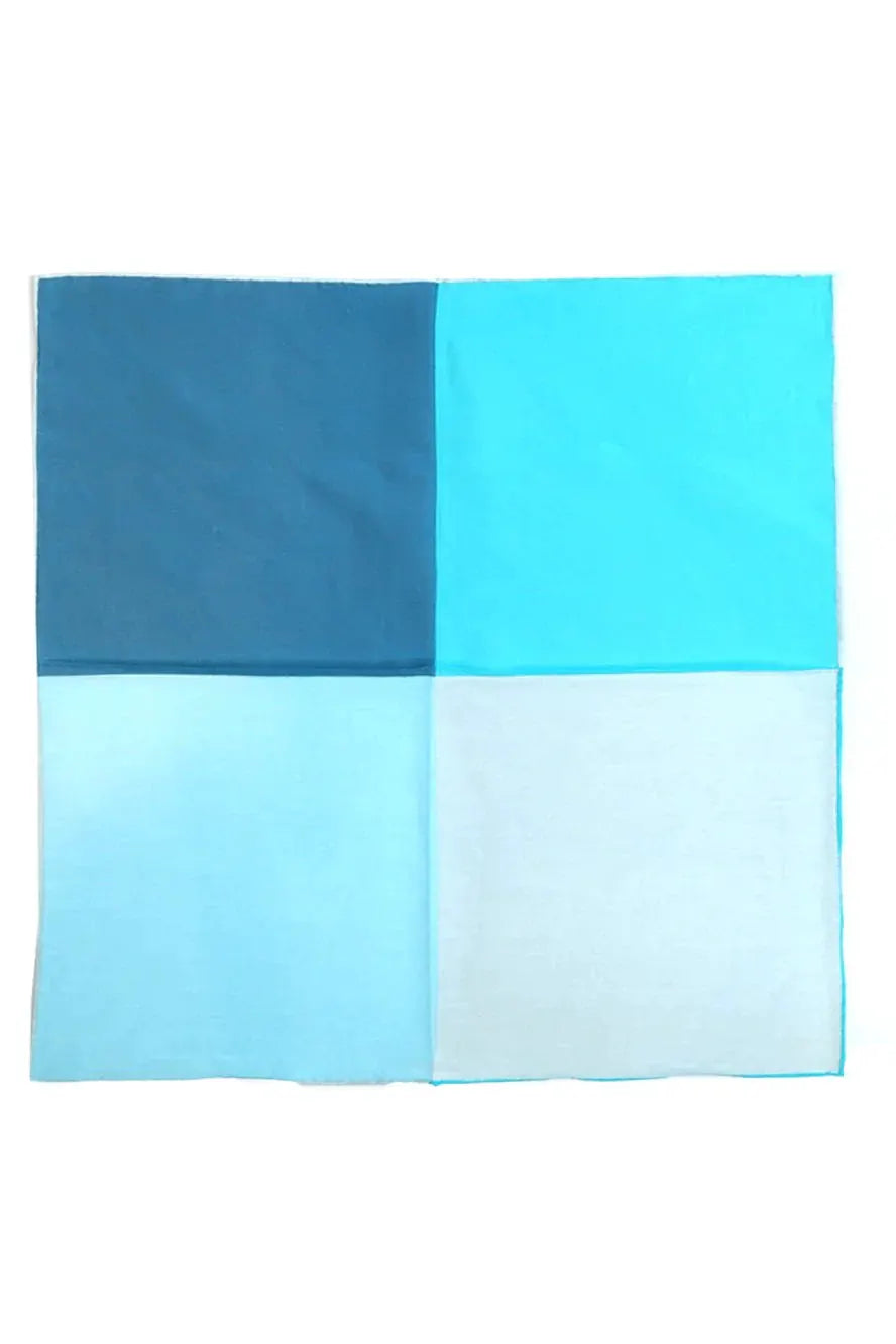 Silk & Cotton Blend Quad Pocket Square by Tux-USA