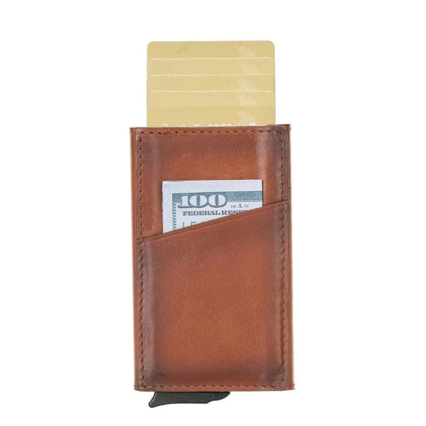 Telluride Leather Popup Cardholder for Men and Women by TORONATA