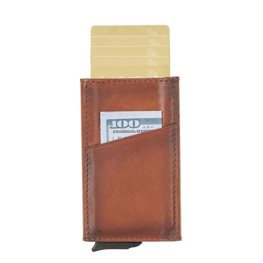 Telluride Leather Popup Cardholder for Men and Women by TORONATA