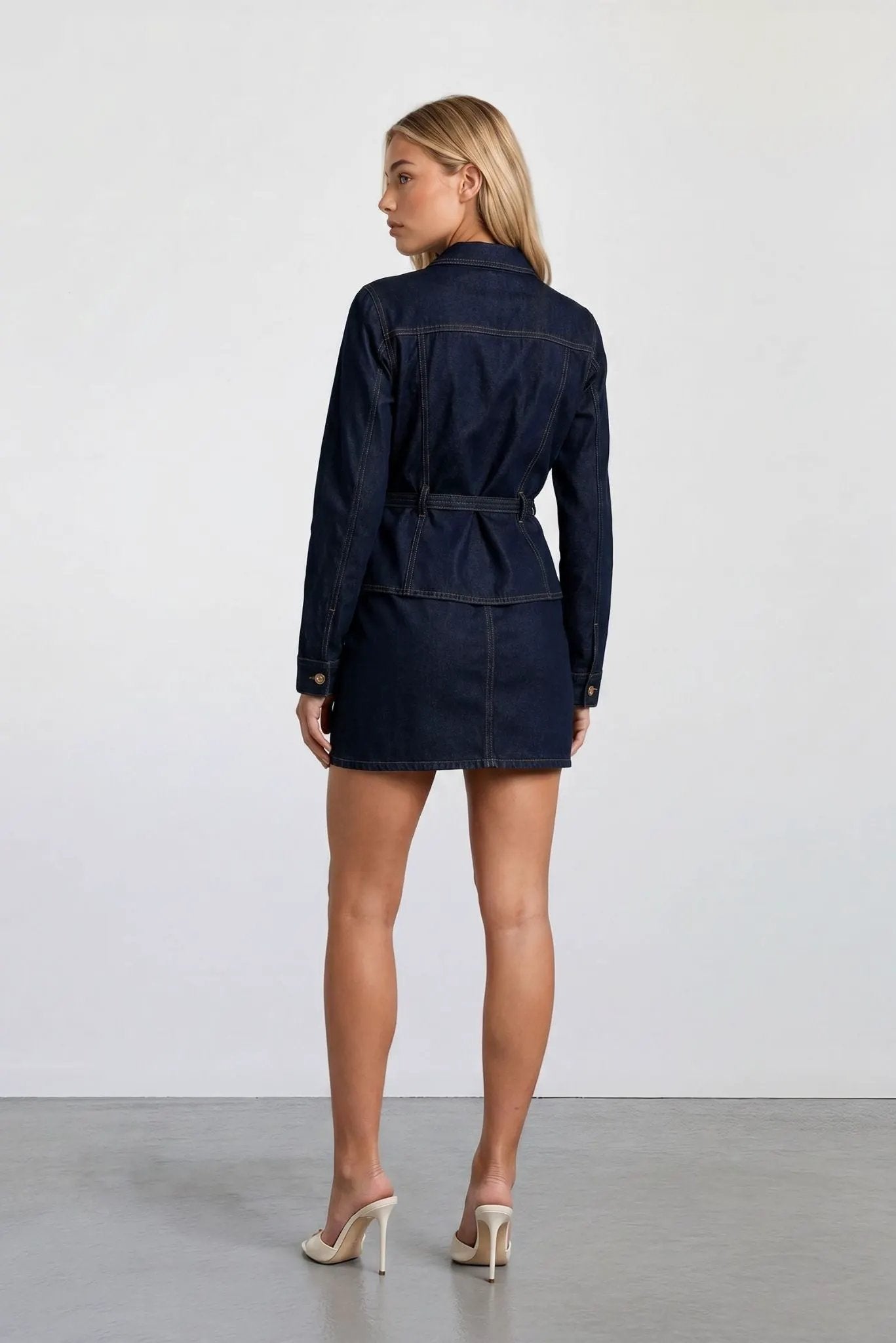 The Monaco Denim Mini Skirt by Akalia