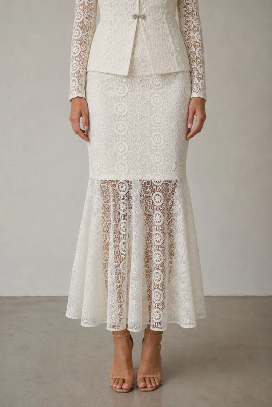 The Valentina Lace Mermaid Skirt by Akalia