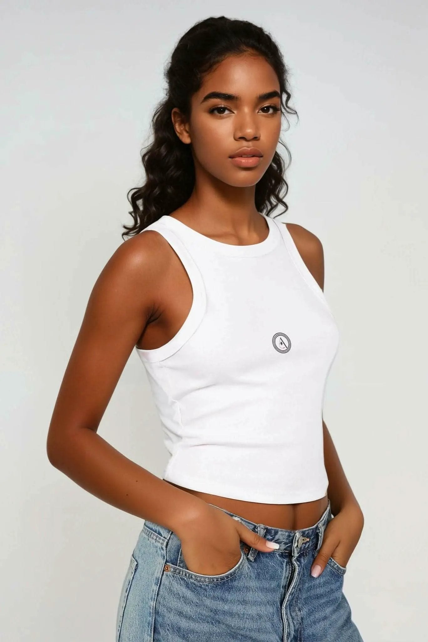 Tina Micro Racer Tank Top by AKALIA