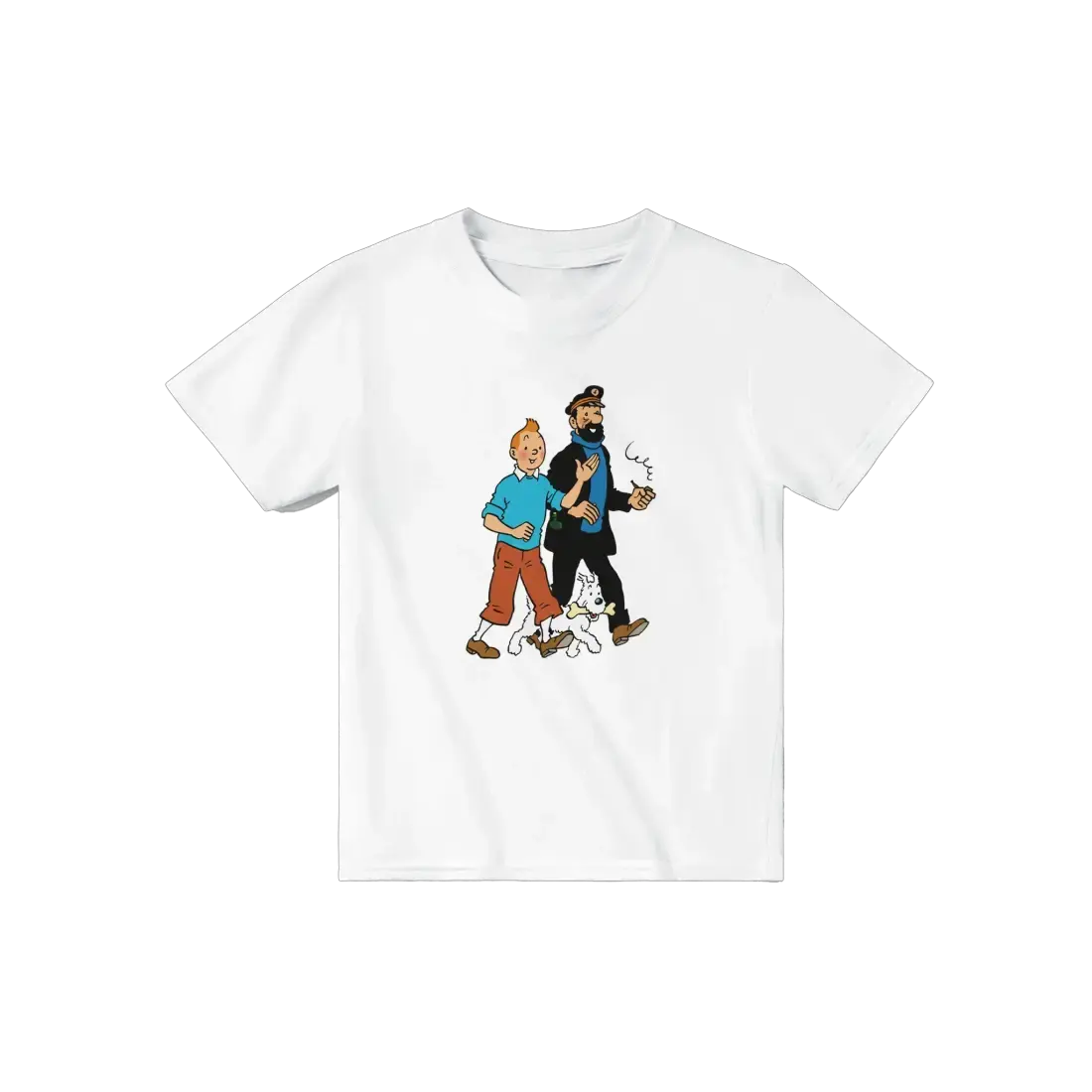 Tintin, Snowy and Captain Haddock artwork t-shirt by Art-O-Rama Shop