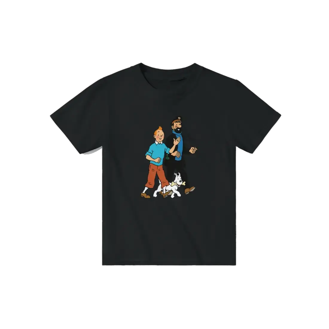 Tintin, Snowy and Captain Haddock artwork t-shirt by Art-O-Rama Shop
