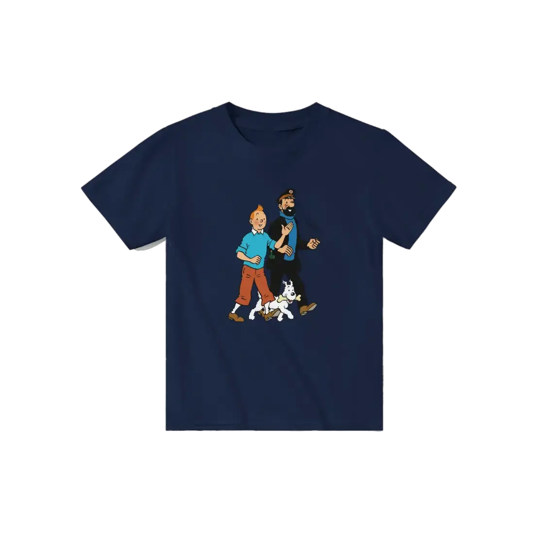 Tintin, Snowy and Captain Haddock artwork t-shirt by Art-O-Rama Shop