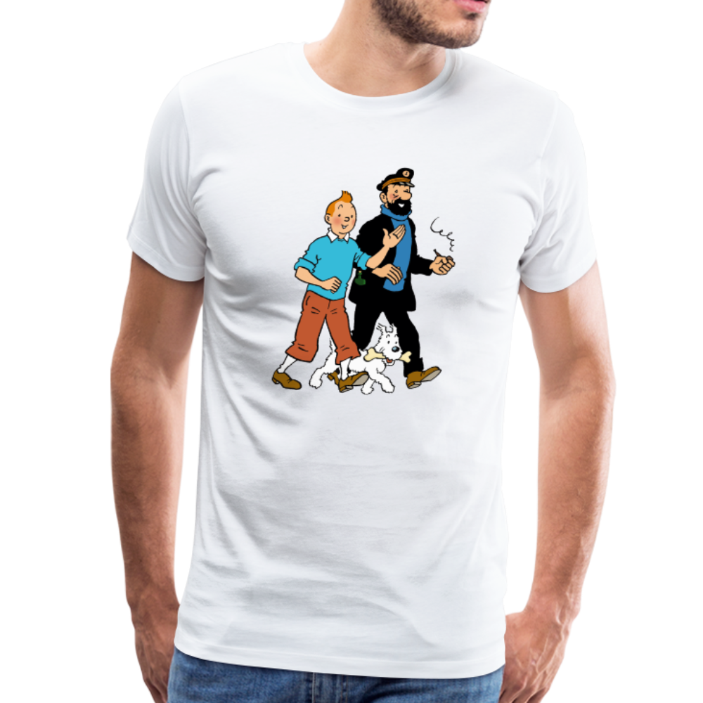 Tintin, Snowy and Captain Haddock artwork t-shirt by Art-O-Rama Shop