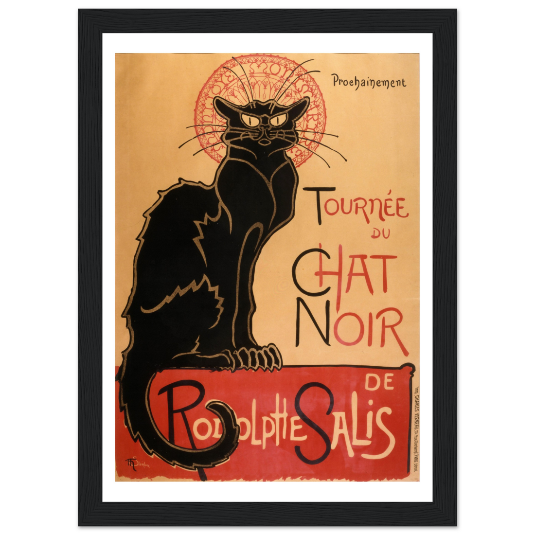 Tournee du Chat Noir artwork poster by Art-O-Rama Shop