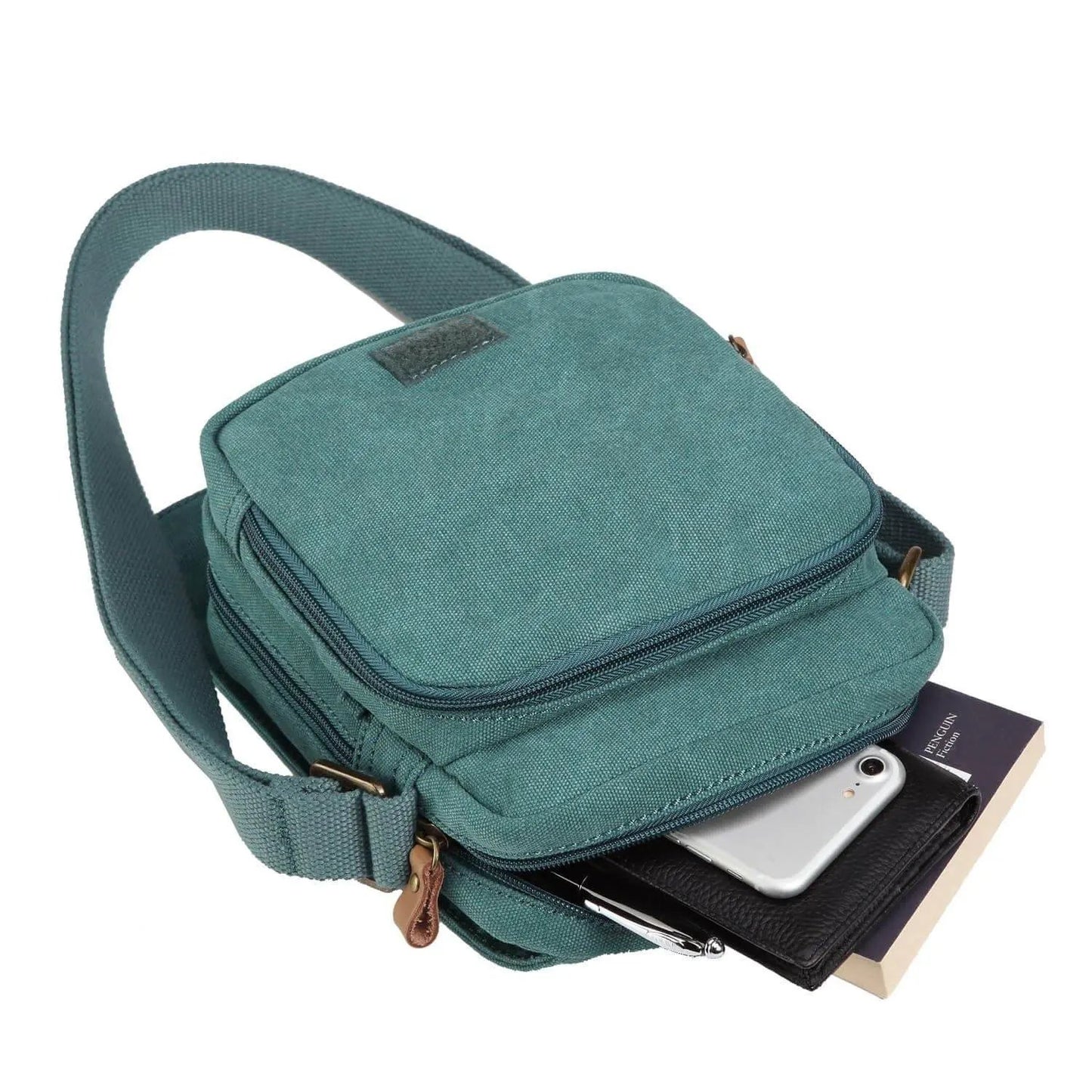 Canvas Flap Across Body Bag | TRP0239 by Troop London