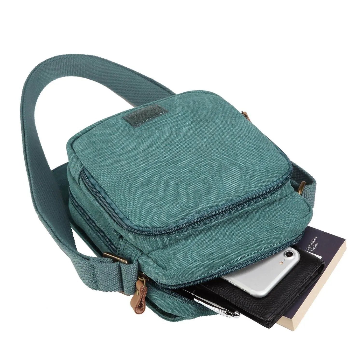 Canvas Flap Across Body Bag | TRP0239 by Troop London