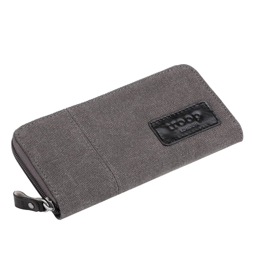 Canvas Zip Around Wallet Purse | TRP0501 by Troop London