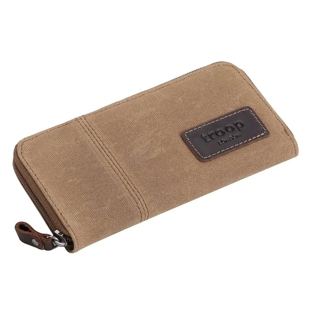 Canvas Zip Around Wallet Purse | TRP0501 by Troop London