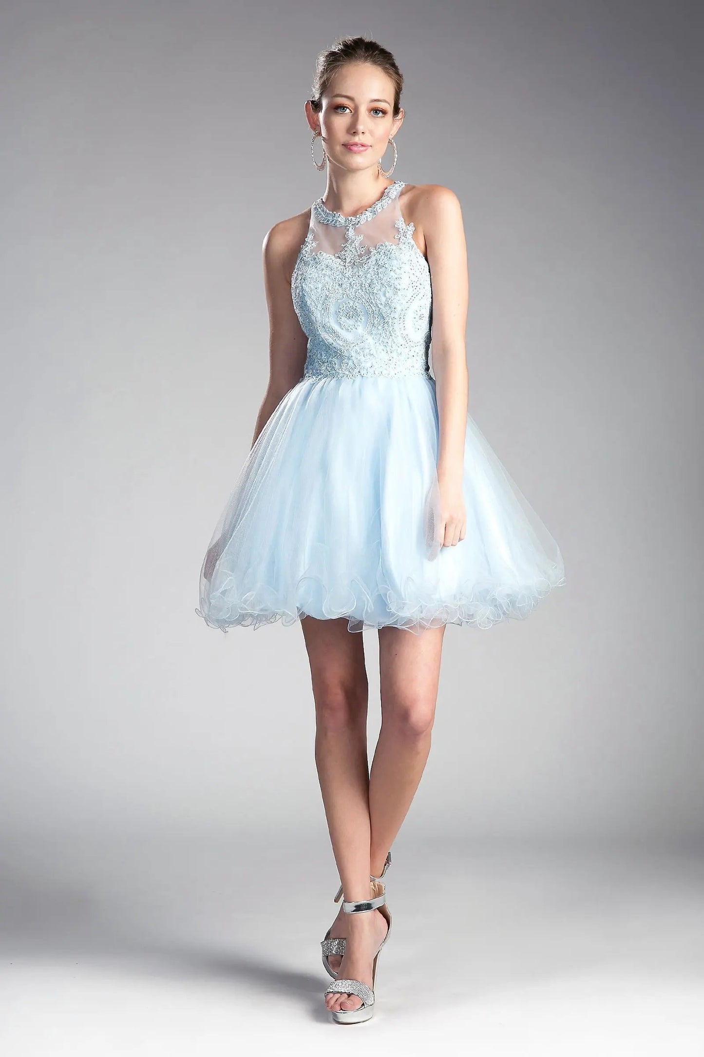 Short Layered Cocktail Dress by Tux-USA