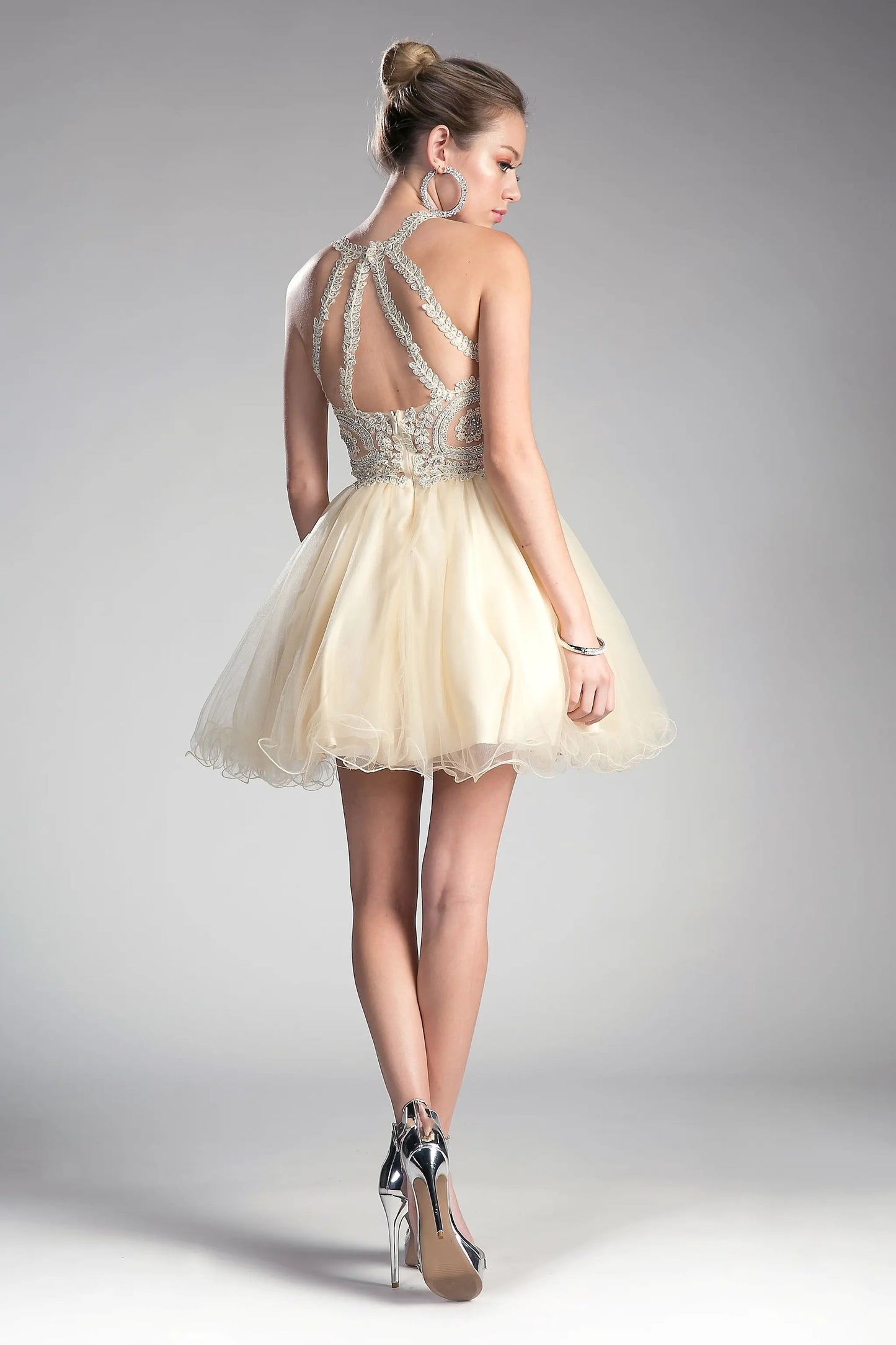 Short Layered Cocktail Dress by Tux-USA