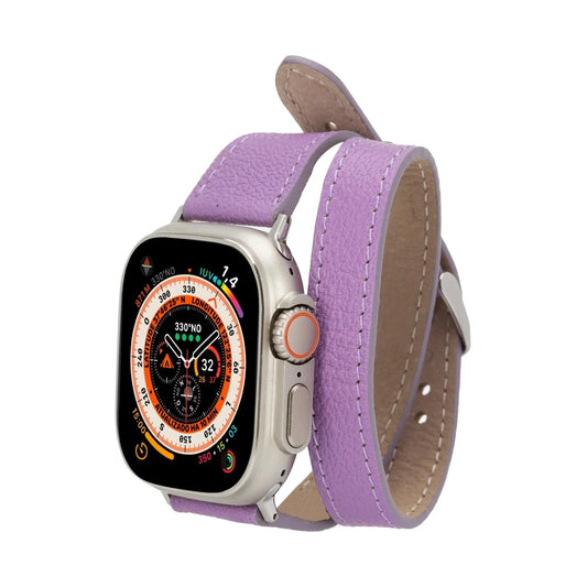 Vail Double Tour Leather Bands for Apple Watch 9, Ultra 2 and SE by TORONATA