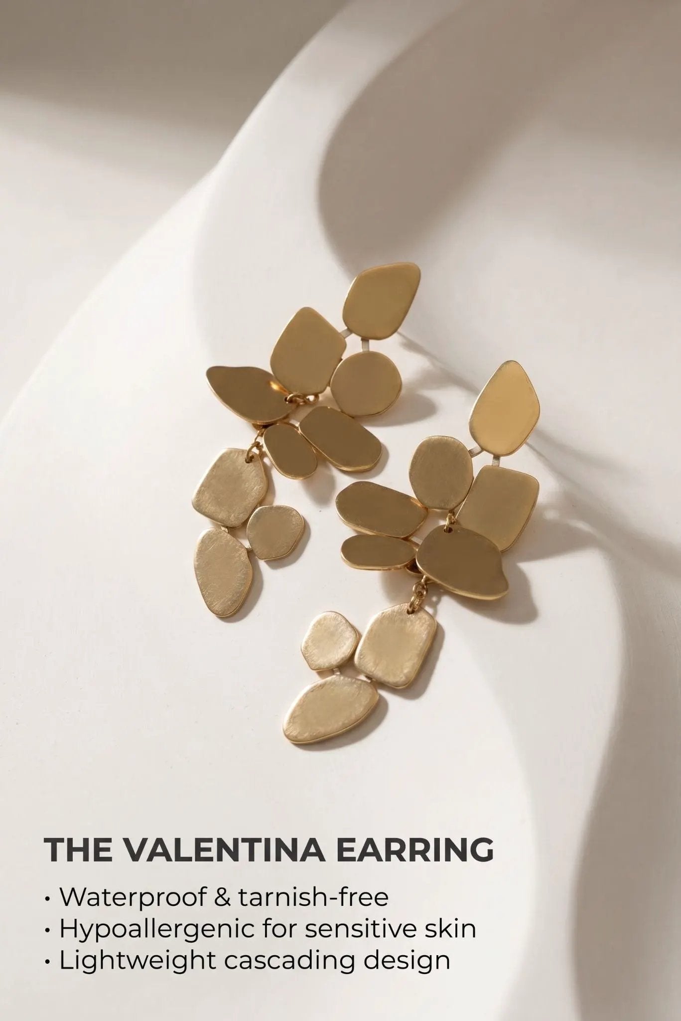 Valentina Waterproof Statement Dangle Earring by Akalia