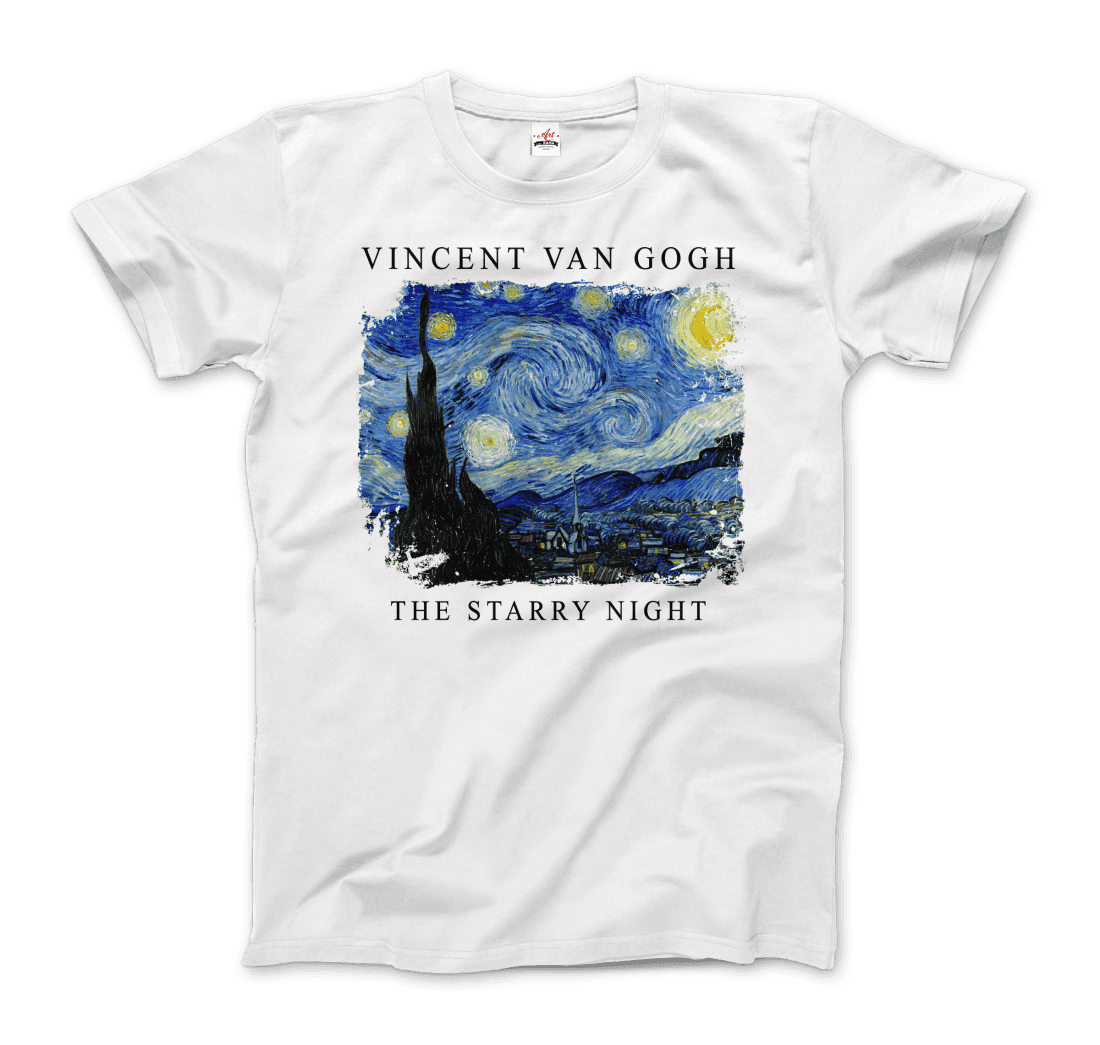 Van Gogh the Starry Night, 1889 artwork t-shirt by Art-O-Rama Shop