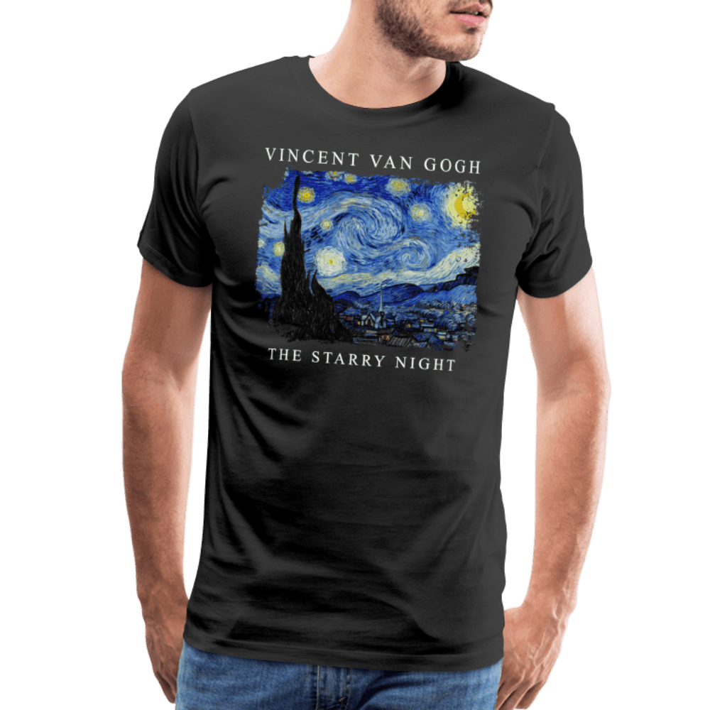 Van Gogh the Starry Night, 1889 artwork t-shirt by Art-O-Rama Shop