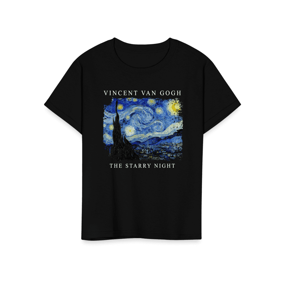 Van Gogh the Starry Night, 1889 artwork t-shirt by Art-O-Rama Shop