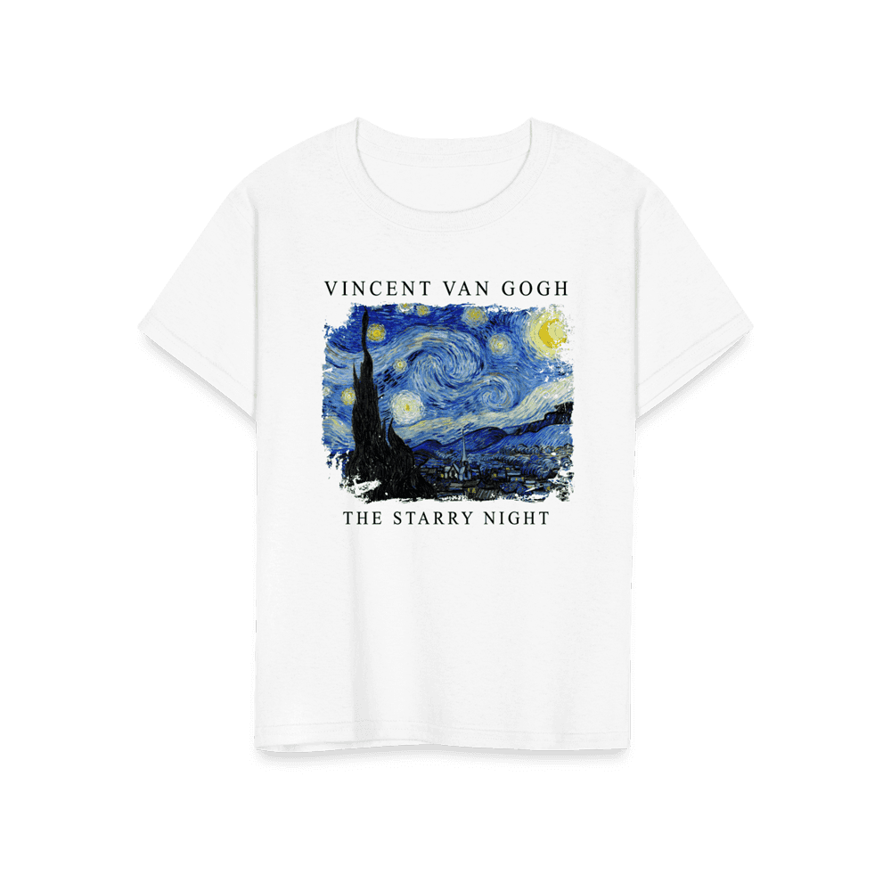 Van Gogh the Starry Night, 1889 artwork t-shirt by Art-O-Rama Shop