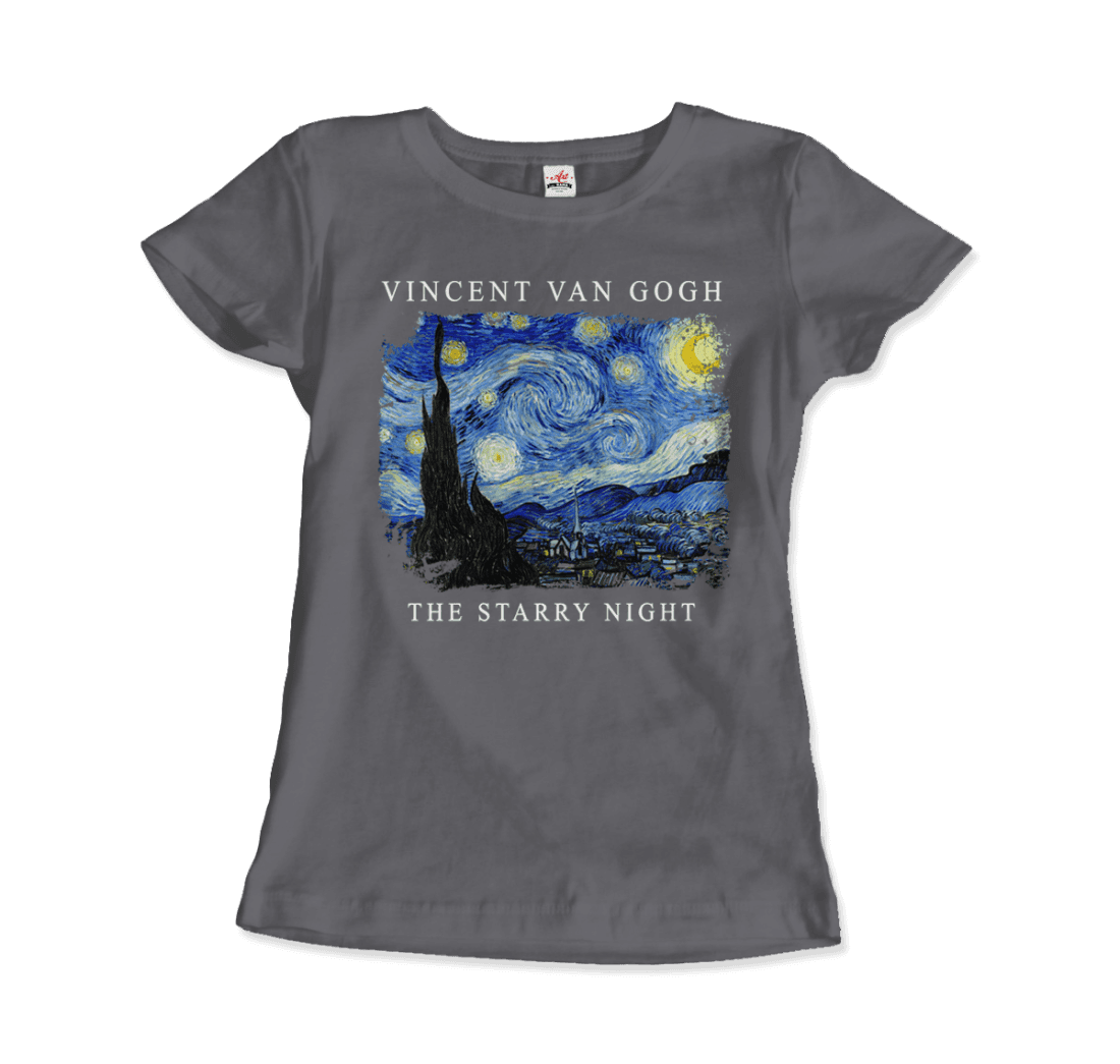 Van Gogh the Starry Night, 1889 artwork t-shirt by Art-O-Rama Shop