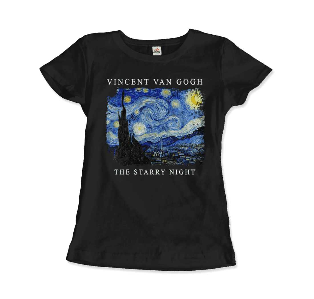 Van Gogh the Starry Night, 1889 artwork t-shirt by Art-O-Rama Shop