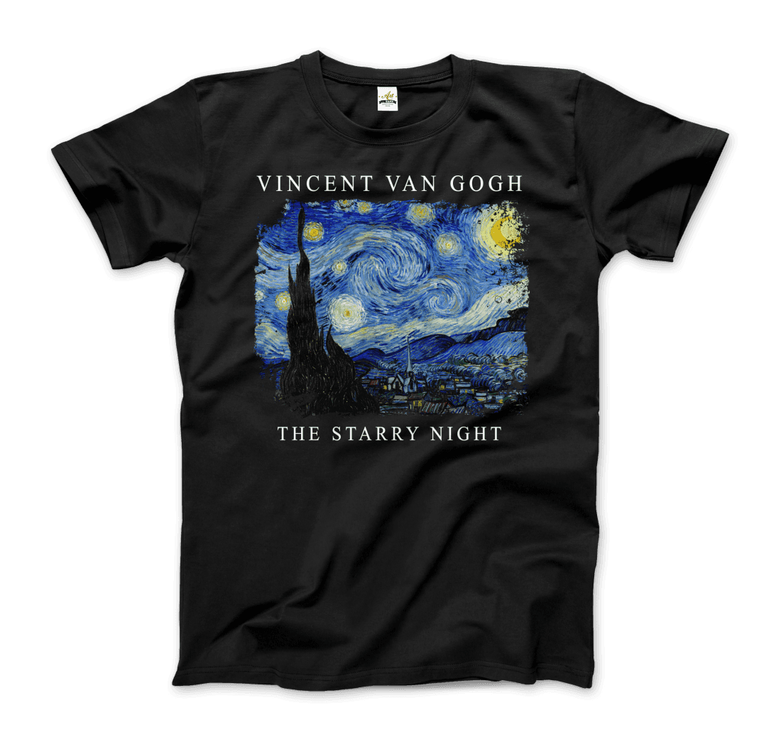 Van Gogh the Starry Night, 1889 artwork t-shirt by Art-O-Rama Shop